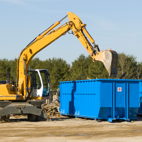 are there any restrictions on where a residential dumpster can be placed in Youngsville